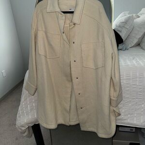 Cream Oversized Shacket